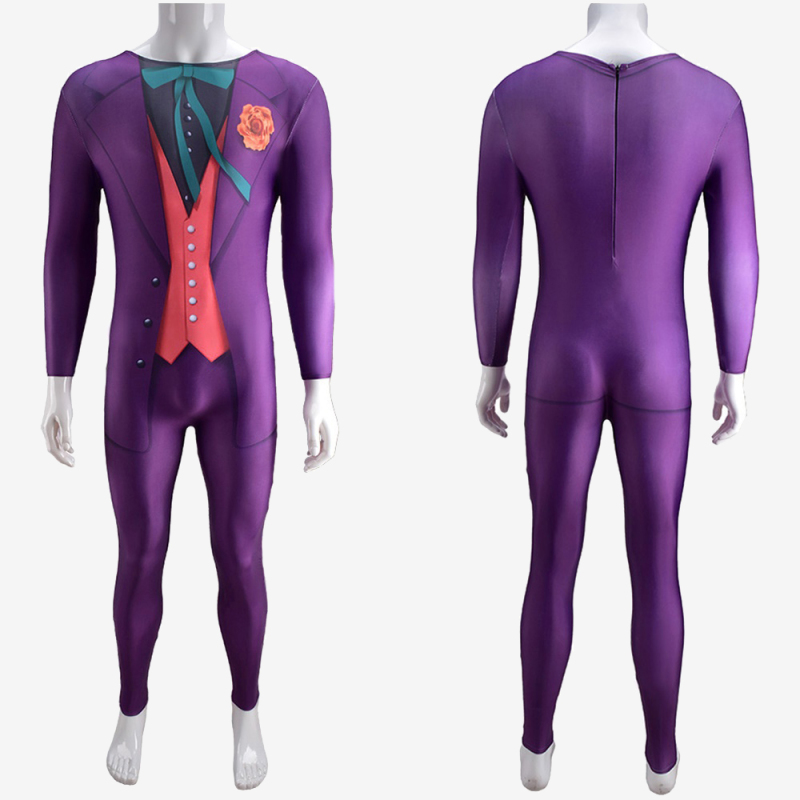 The Joker Costume Cosplay Jumpsuit Bodysuit Unibuy