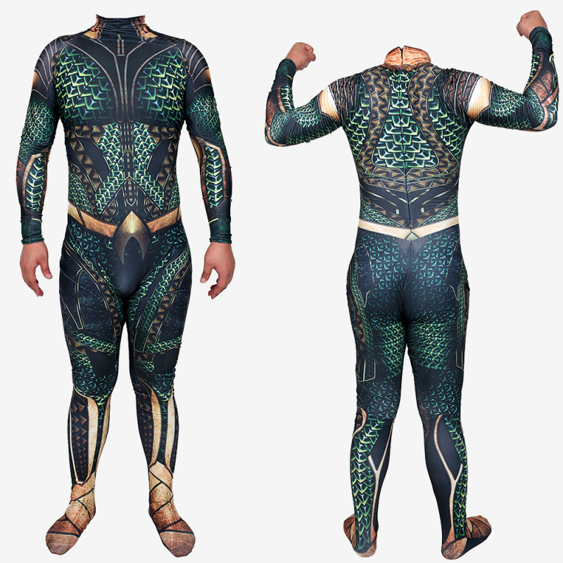 Justice League Aquaman Second Skin Suit Costume Cosplay Bodysuit Jumpsuit Ver.1 Unibuy