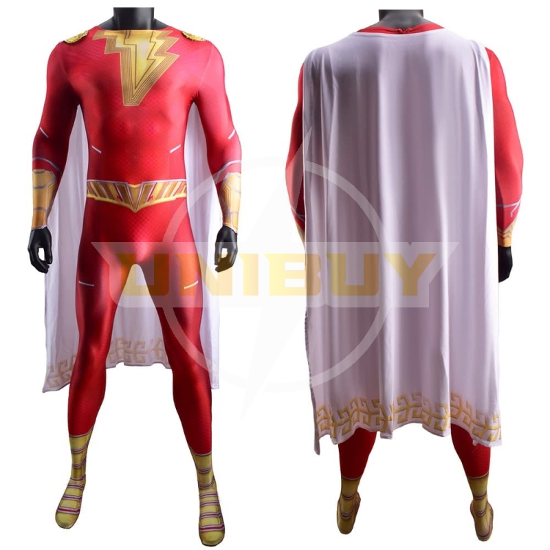 Shazam! Fury of the Gods Costume Cosplay Jumpsuit With Cloak Unibuy