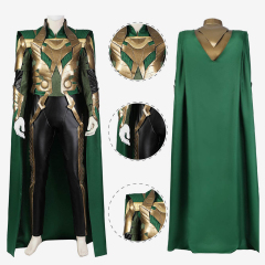 Thor Loki Costume Cosplay Suit with Cloak Ver.3 Unibuy