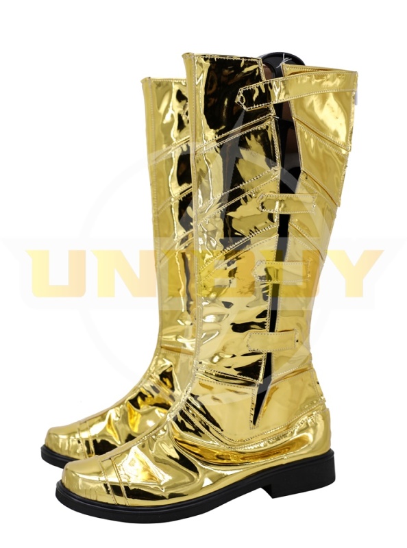 WW84 Wonder Woman Shoes Diana Prince Cosplay Boots Golden Unibuy
