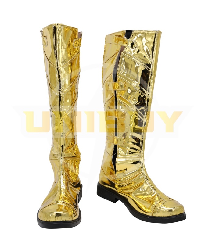 WW84 Wonder Woman Shoes Diana Prince Cosplay Boots Golden Unibuy
