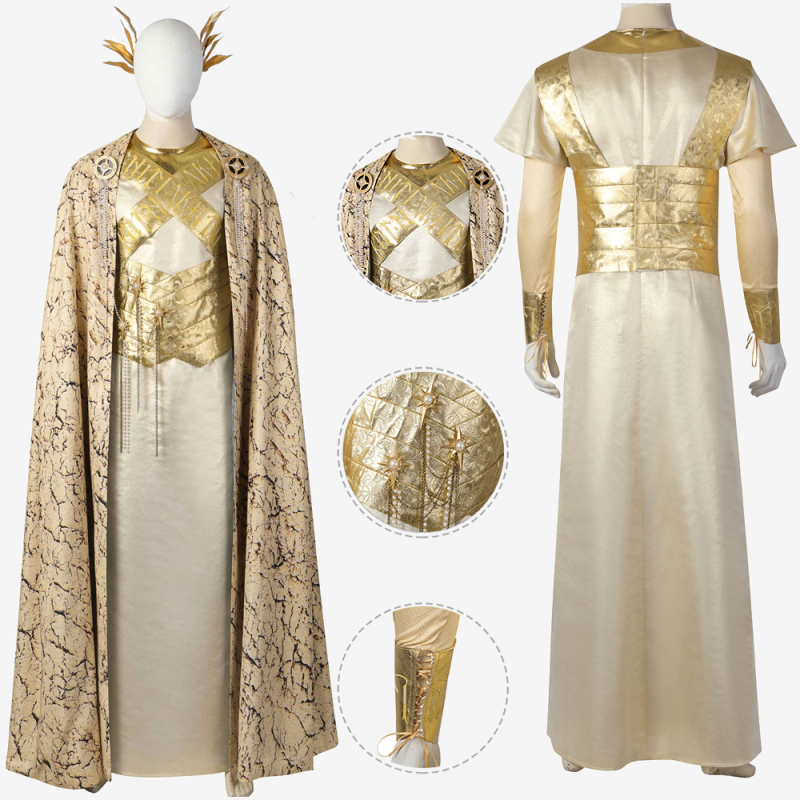 Gil-galad Costume Cosplay Suit The Lord of the Rings: The Rings of Power Green Cloak Unibuy
