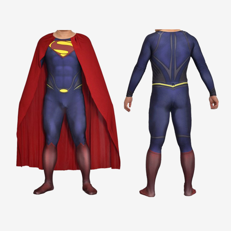 Superman Clark Kent Bodysuit Costume Cosplay Man of Steel For Men Kids Unibuy