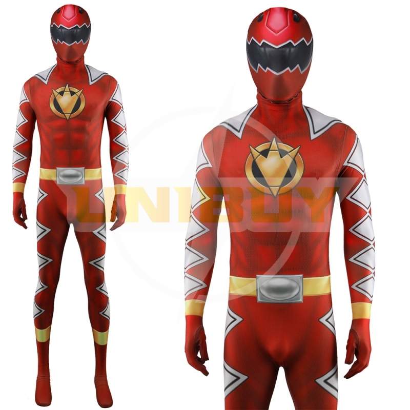 Power Rangers Dino Thunder	Red Ranger Bodysuit For Kids Adult Unibuy