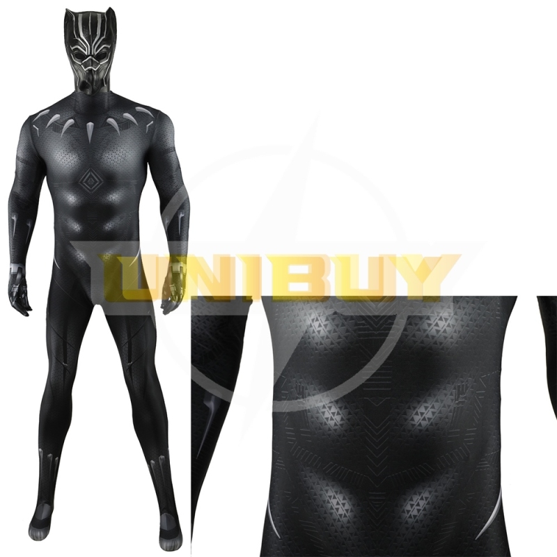 Black Panther Suit Cosplay Costume Wakanda Forever Jumpsuit For Kids Adult Unibuy