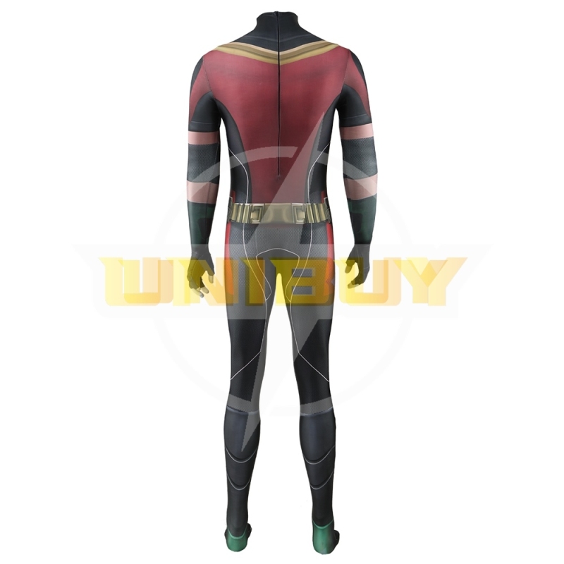 Titans Robin Bodysuit Costume Cosplay with Cloak For Kids Adult Unibuy