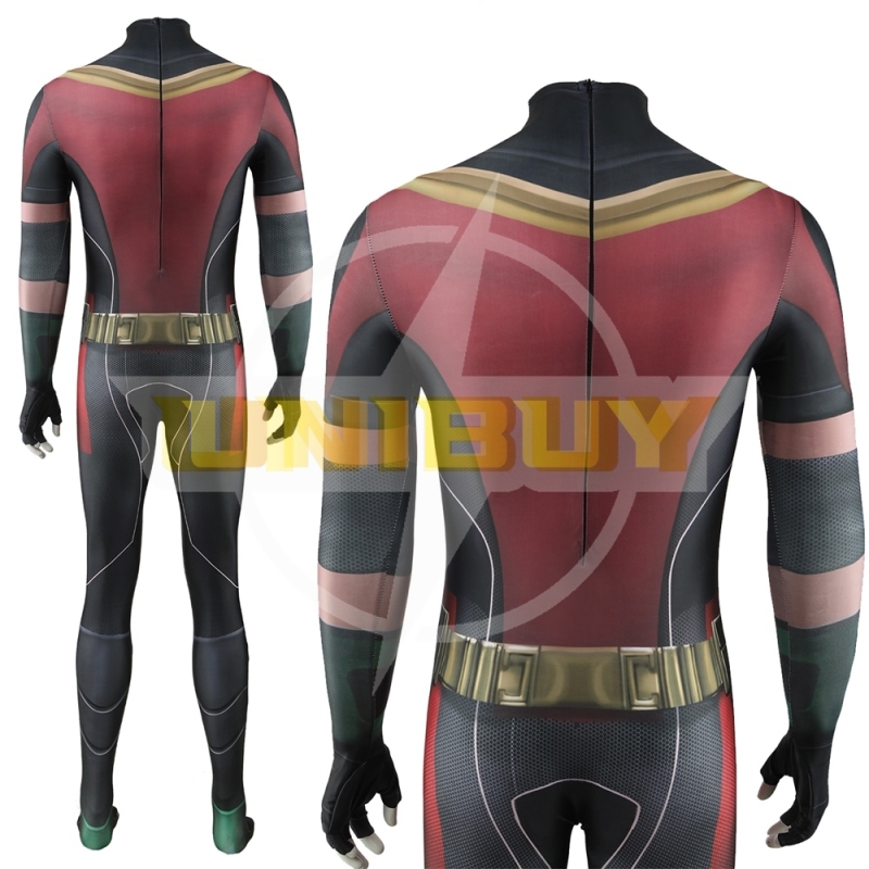 Titans Robin Bodysuit Costume Cosplay with Cloak For Kids Adult Unibuy