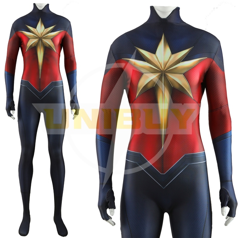 The Marvels Captain Marvel Suit Costume Cosplay Bodysuit For Kids Adult Unibuy