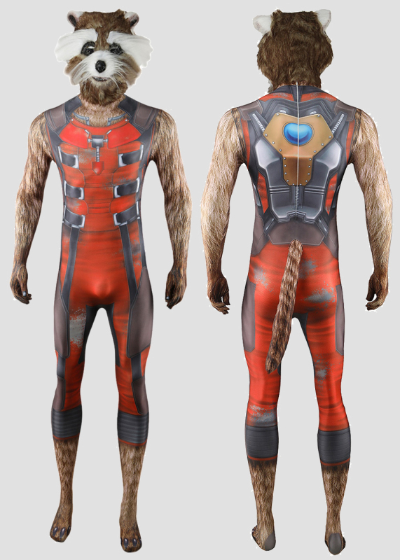 Guardians of the Galaxy 3 Rocky Bodysuit Cosplay Costume With Mask For Kids Adult Unibuy