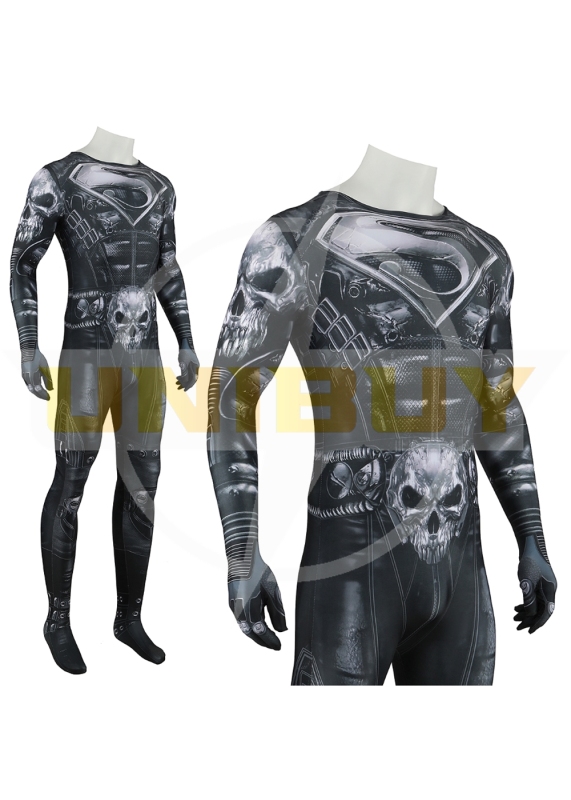 Dark Nights: Death Metal Superman Bodysuit Costume Cosplay For Kids Adult Black Ver. Unibuy