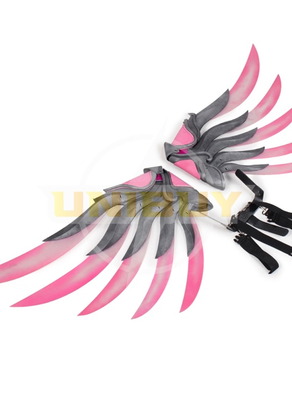 Overwatch OW Ana Pink Mercy Charity Skin Wings Prop Cosplay Unibuy