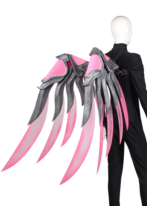 Overwatch OW Ana Pink Mercy Charity Skin Wings Prop Cosplay Unibuy