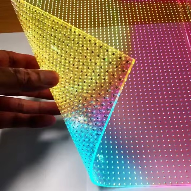 Flexible LED Crystal Film Screen Transparent LED Screen