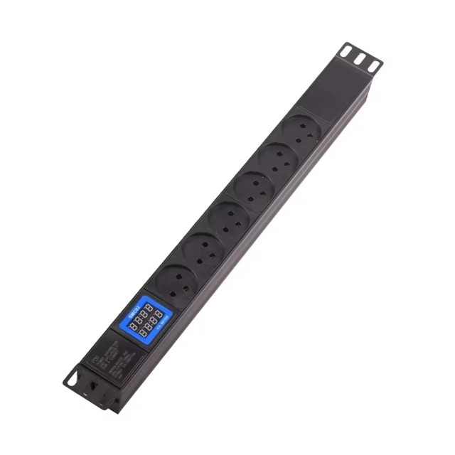 16A 6 ways Socket with A/C Meter PDU