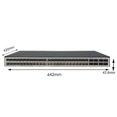 New CE6857F-48S6CQ Gigabit Ethernet Switch with PoE+, SFP Fiber Ports, SNMP, and VLAN