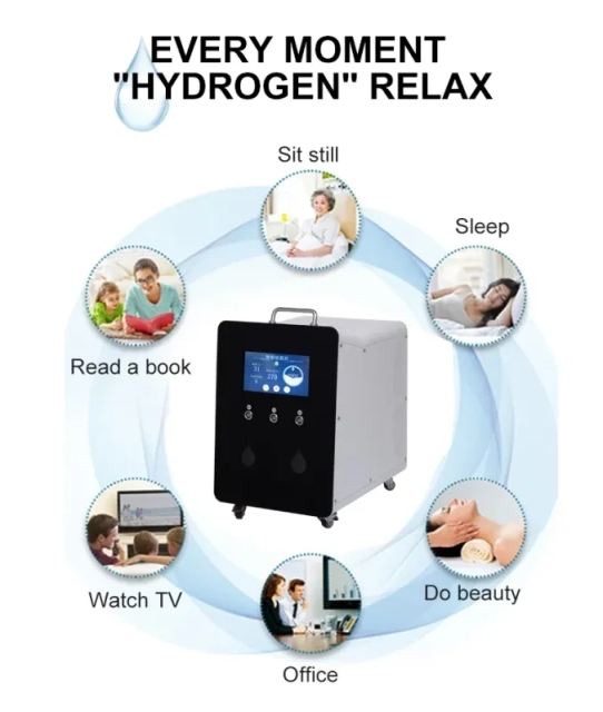 Latest 3000ML Hydrogen Generator Hydrogen Gas Inhalation Machine Hydrogen Oxygen Machine