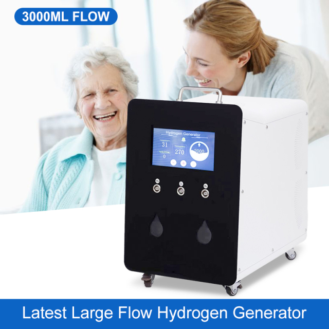 Latest 3000ML Hydrogen Generator Hydrogen Gas Inhalation Machine Hydrogen Oxygen Machine