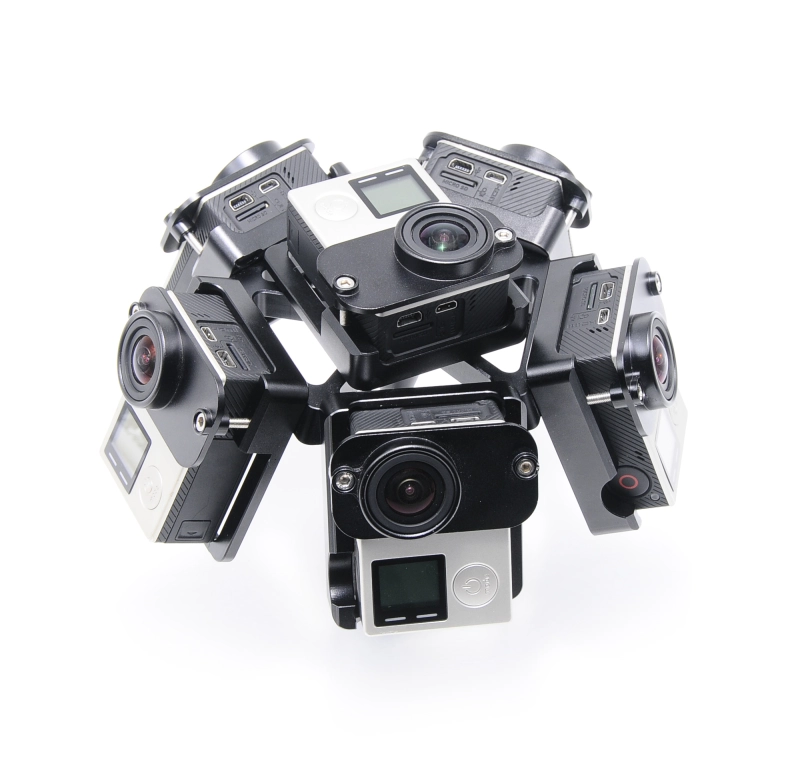 PG4-6F 360VR Panoramic Rig For GoPro Hero3 3+ 4