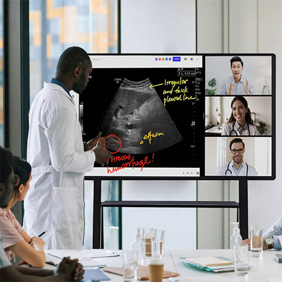 interactive flat panel display