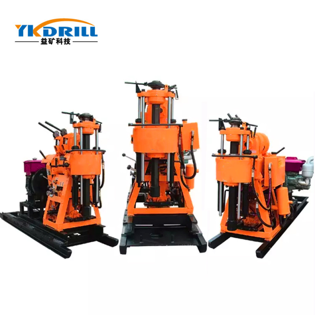 200m drill rig with electrical start the drilling rig is suitable for water well drilling, prospecting, geophysical exploration, roads and buildings and other exploration and blast hole drilling projects.