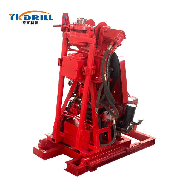 Mini Portable Core Sampling Mining Core Drilling Rigs with Hydraulic Winch Hoisting System