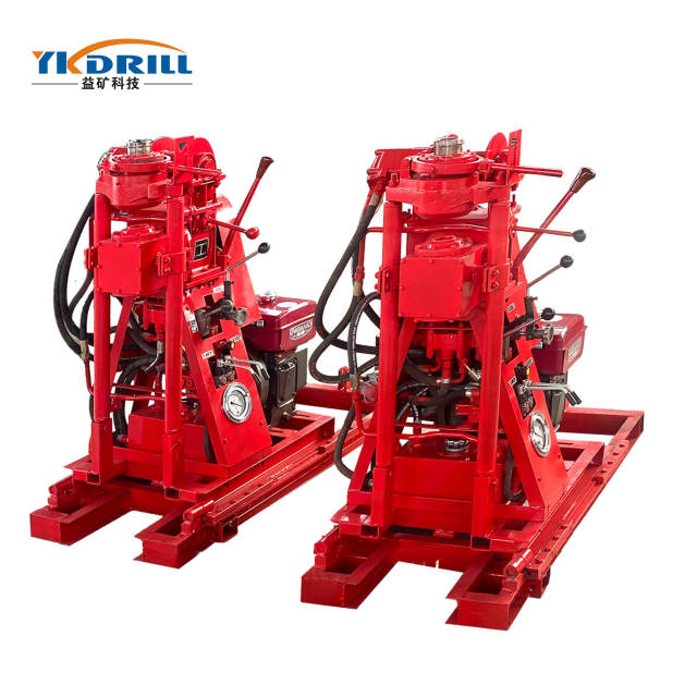 Mini Portable Core Sampling Mining Core Drilling Rigs with Hydraulic Winch Hoisting System