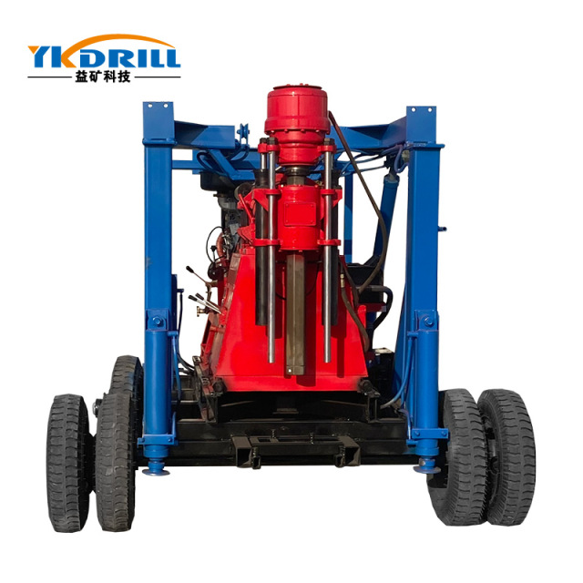 XYX-3 trailer mounted drilling rig with BW160 mud pump