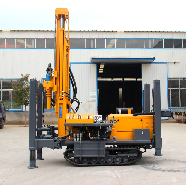 YKX-180 rubber crawler water well drilling rig