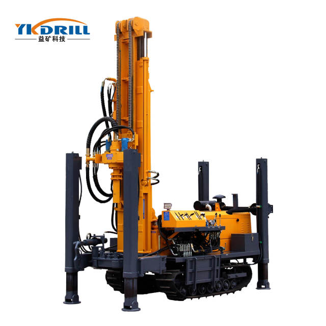 YKX-180 rubber crawler water well drilling rig