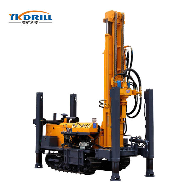 YKX-180 rubber crawler water well drilling rig