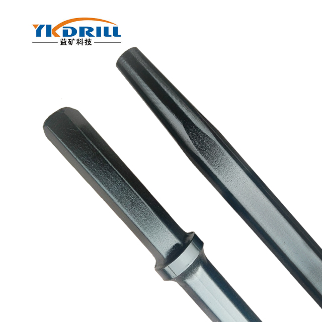 Tapered Drill Rod 6 degree in Tip, Hex. 22*108 mm