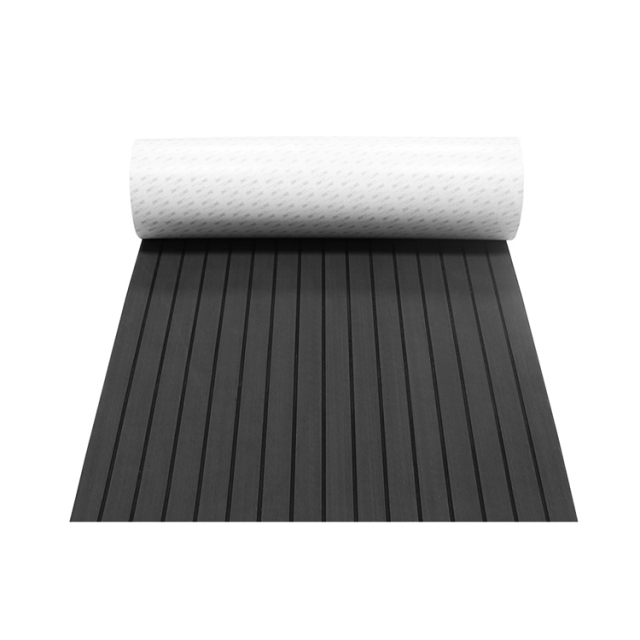 PE/EVA Foam Boat Flooring - Drak Grey Over Black