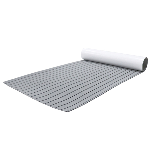 PE/EVA Foam Boat Flooring - Light Grey Over Black