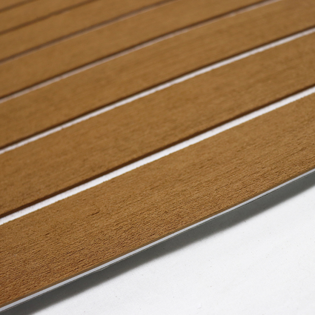 PE/EVA Foam Boat Flooring - Light Brown Over White