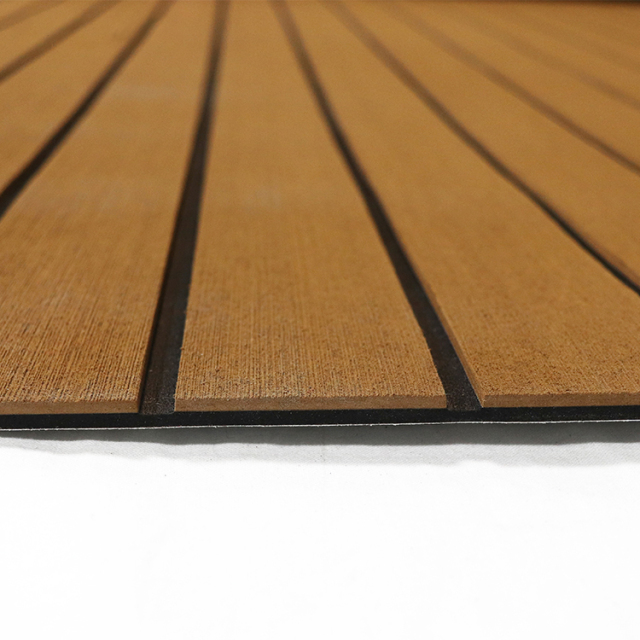 PE/EVA Foam Boat Flooring - Light Brown Over Black