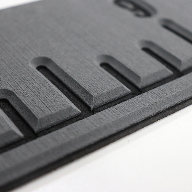 PE/EVA Foam Fish Ruler - Dark Grey Over Black