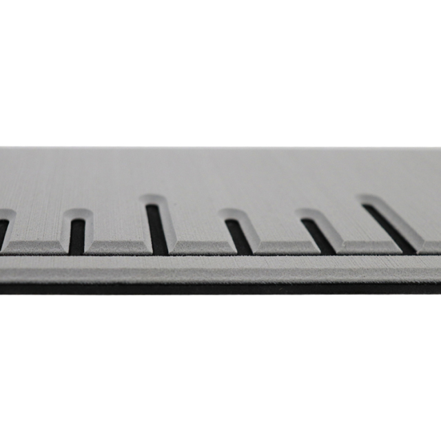 PE/EVA Foam Fish Ruler - Light Grey Over Black