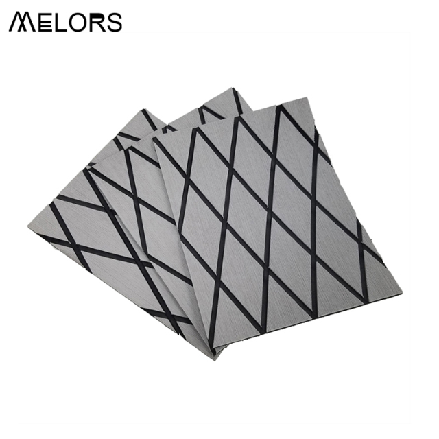 Melors Grey Black Brushed Texture Anti-Fatigue Marine Best Material Closed Cell Foam Boat Floor Decking