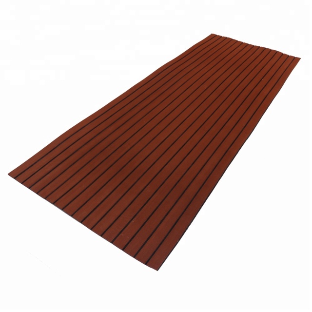 Melors Anti UV Non Slip PE/EVA Faux Teak Boat Accessories For Marine Flooring