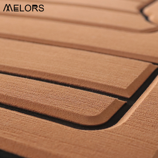 Melors Anti Slip CNC Grooved Brushed EVA Marine Foam Sheet For Boat Deck Pad