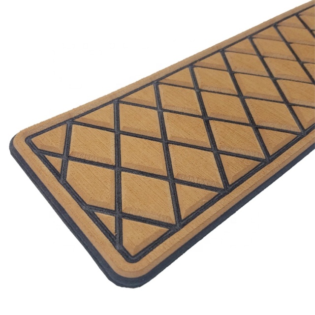 Melors EVA Synthetic Cabin Floor Teak Sheet Strong Adhesive Marine Mat