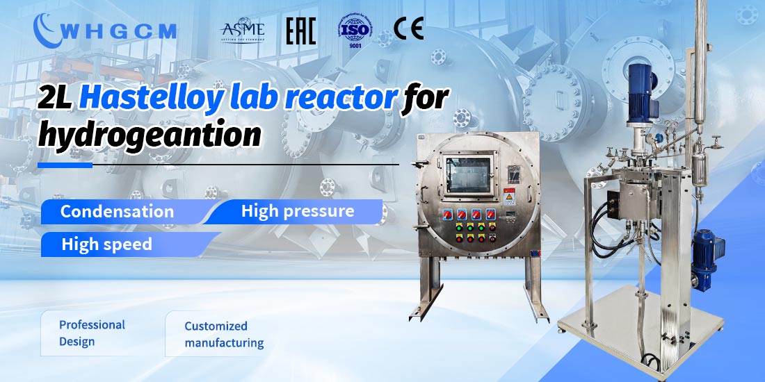 Post of the 2L Hastelloy lab reactor for hydrogeantion