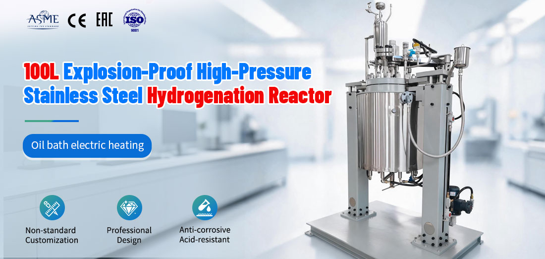 poster of the 100L Ex-Proof Stainless Steel Thermal Oil Bath Electric Heating Hydrogenation Reactor
