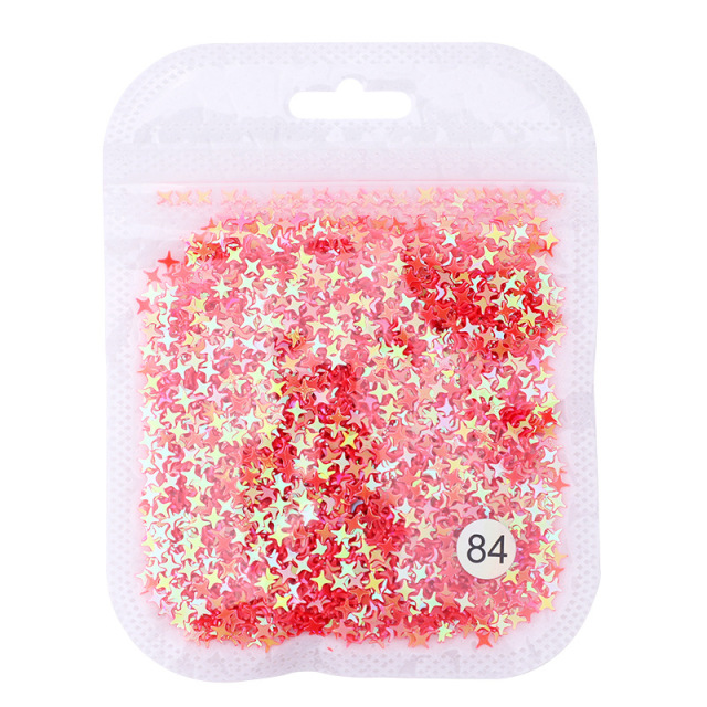 Nail Stars Art Nail Decoration Sparkle Cross Star For Nail 10g (D112)