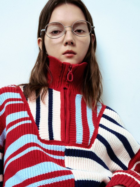 Striped knitwear for women