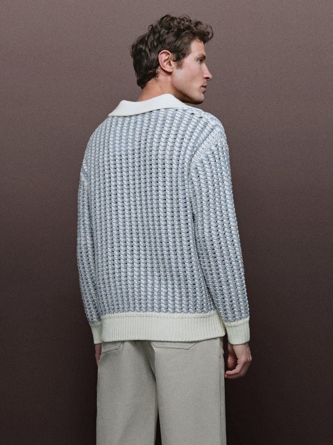 Men's contrasting knitwear