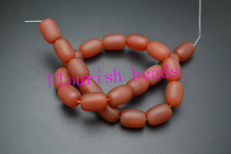 Matte Red Carnelian Agate Beads 13*18MM