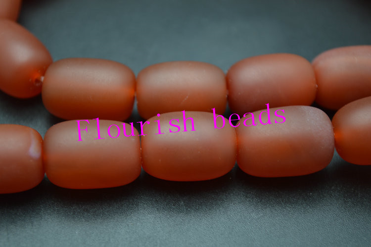 Matte Red Carnelian Agate Beads 13*18MM