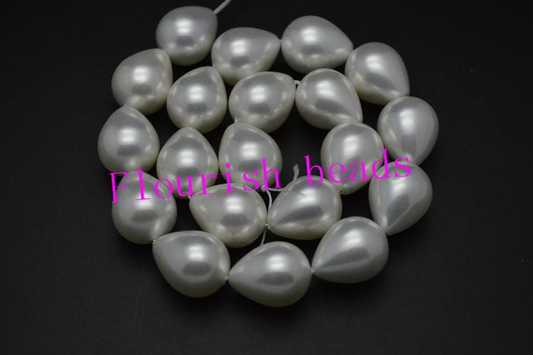 16*20MM Smooth Shell Beads